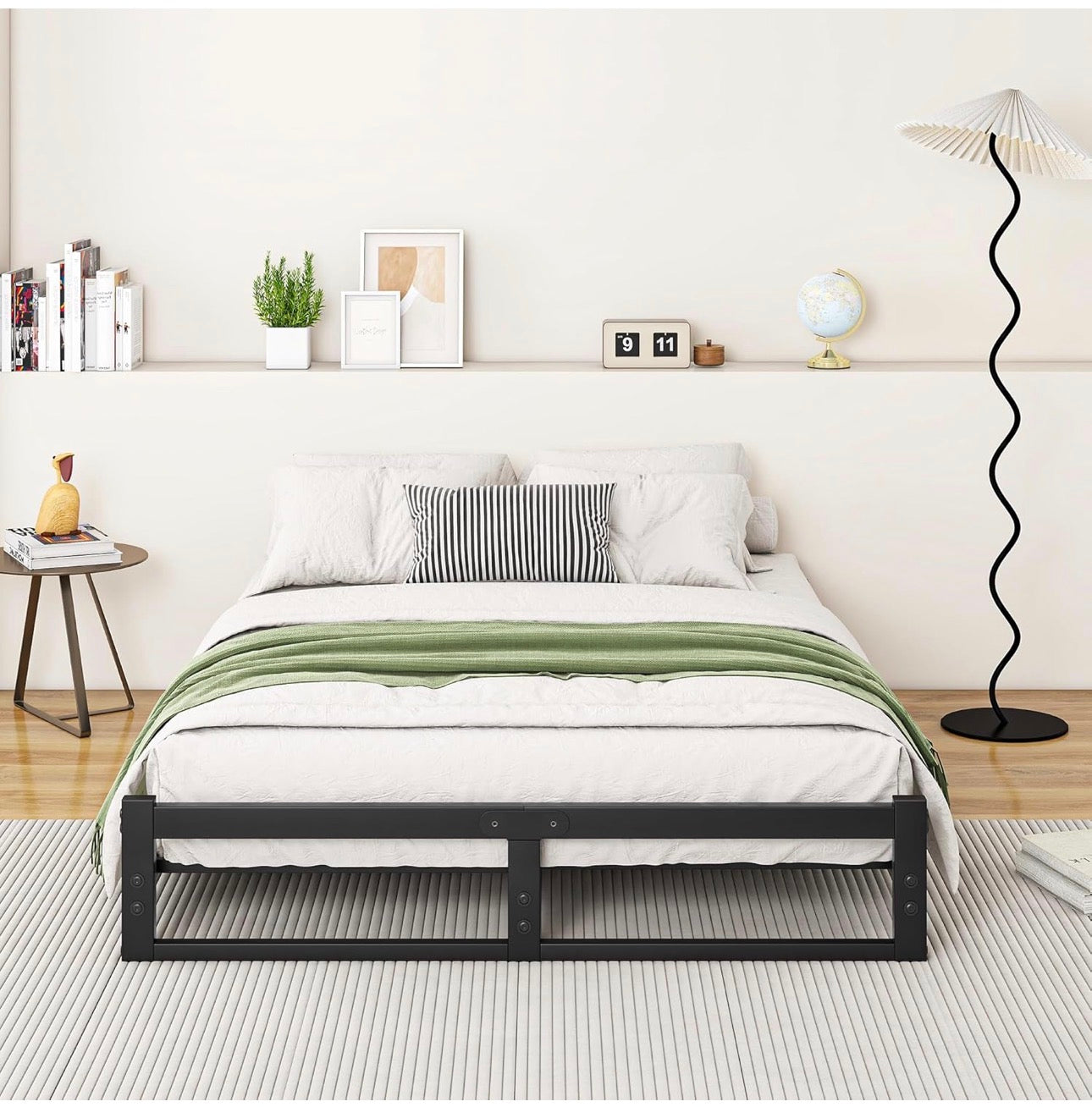 Double Bed Frame,4ft6 Floor Bed Frame Double Bed B