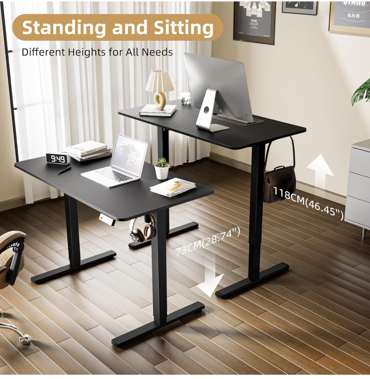 Electric Standing Desk 110x60cm