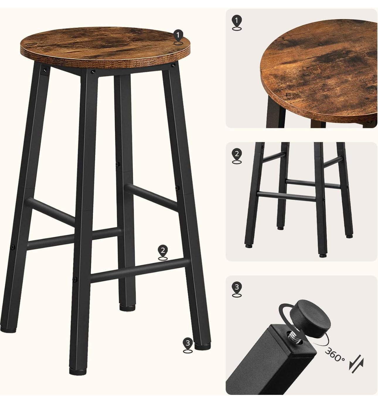 Bar Stools Set of 4