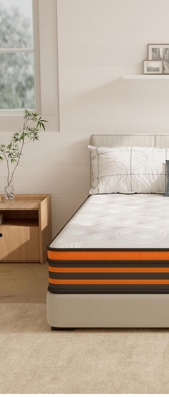 5FT King Size Mattress,10 Inch Medium Firm Gel Memory Foam