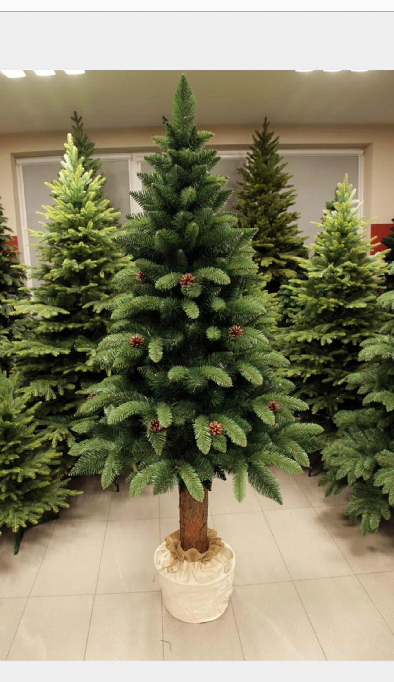 Christmas tree with cones 200 cm