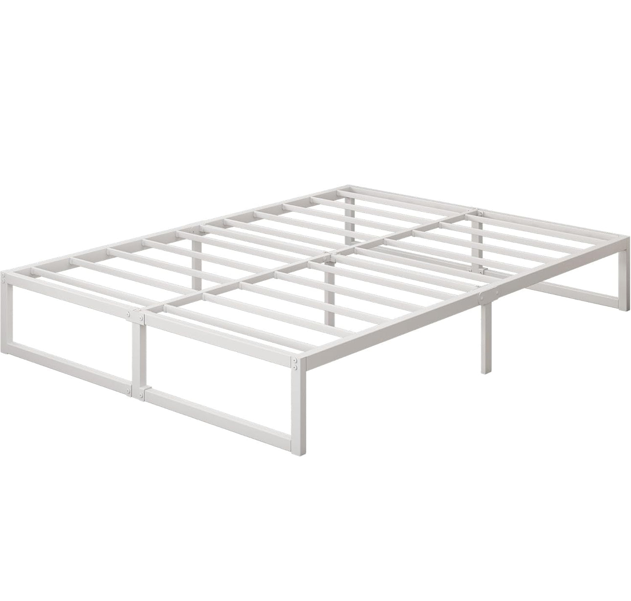 Small Double Bed Frame 120x190 cm Metal Platform Bed