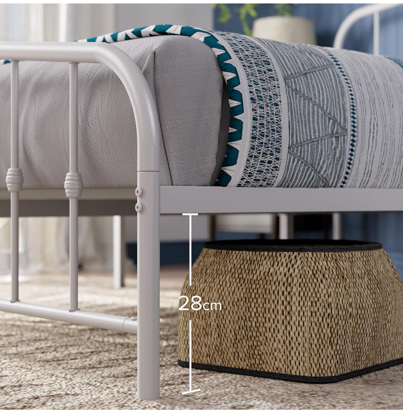 King size Bed frame - Bed 150x200 cm - 30 cm