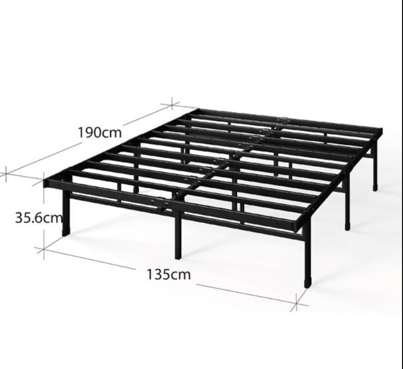 Double Bed frame - Bed 135x190 cm