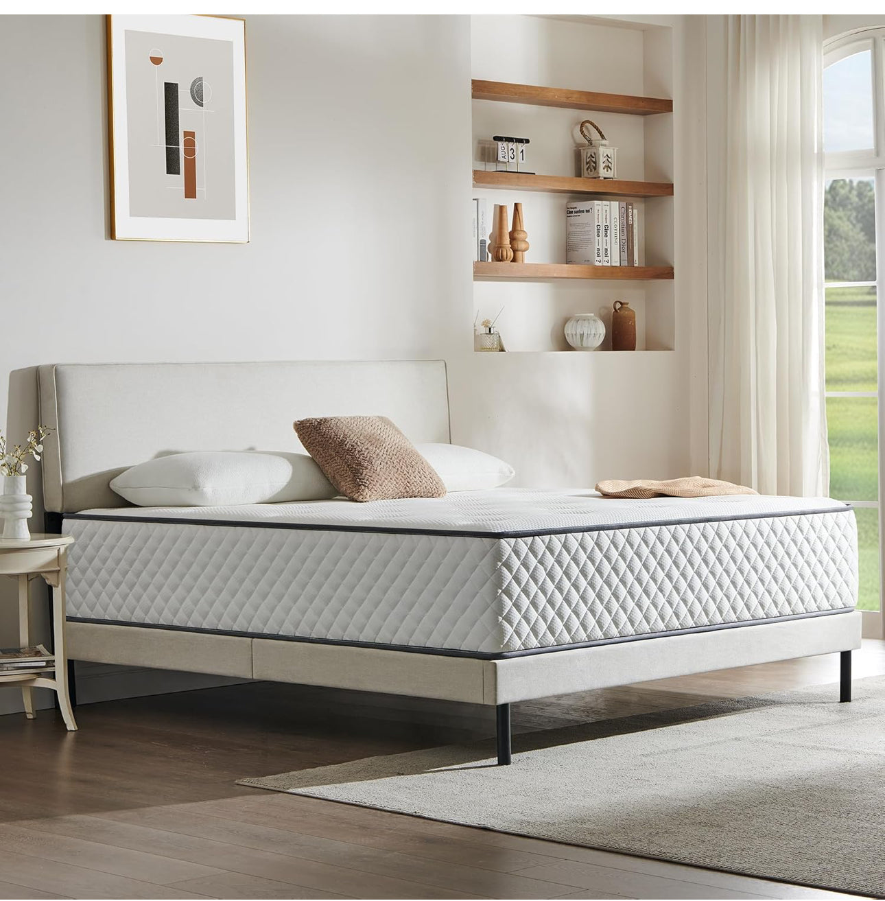 King Mattress | 7-Zone Hybrid Pocket Spring Medium-Firm Bed Mattress