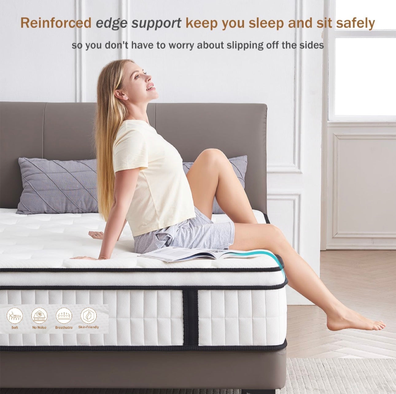 Double Mattress,10.2 INCH Hybrid