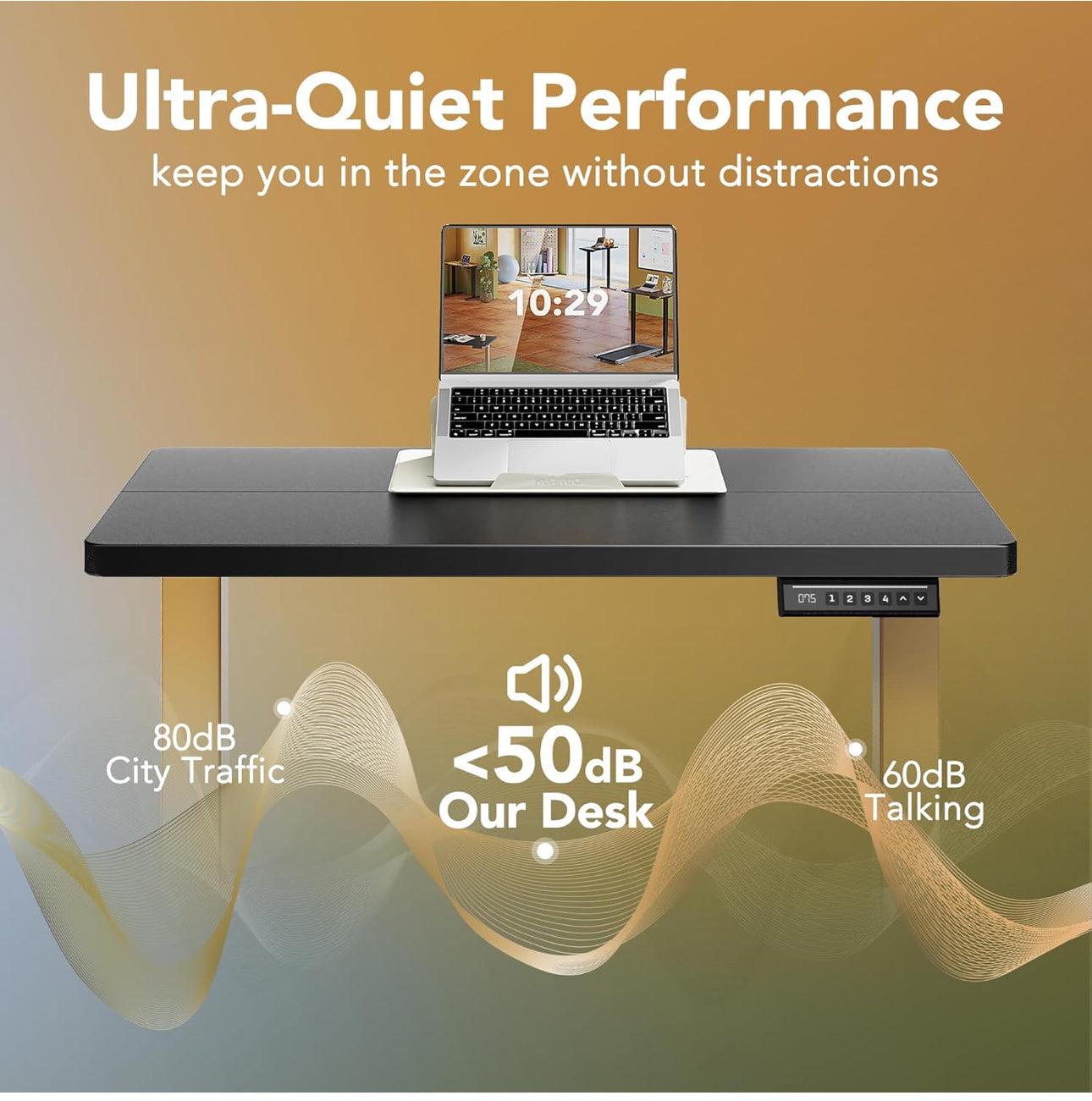 80 cm Electric Standing Desk Adjustable Height, 4