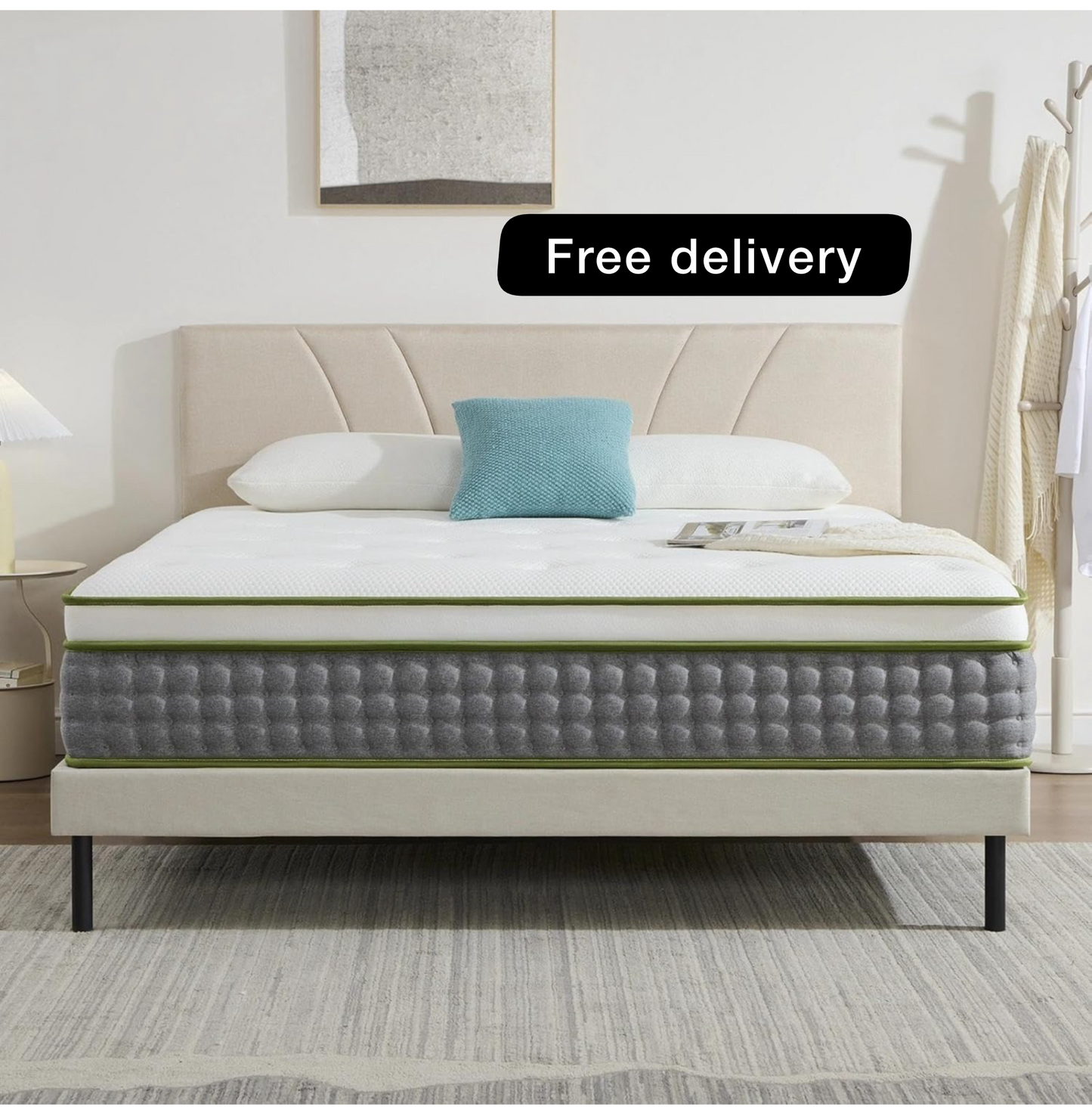 King Mattress,Hybrid Pocket Spring & Memory Foam,1