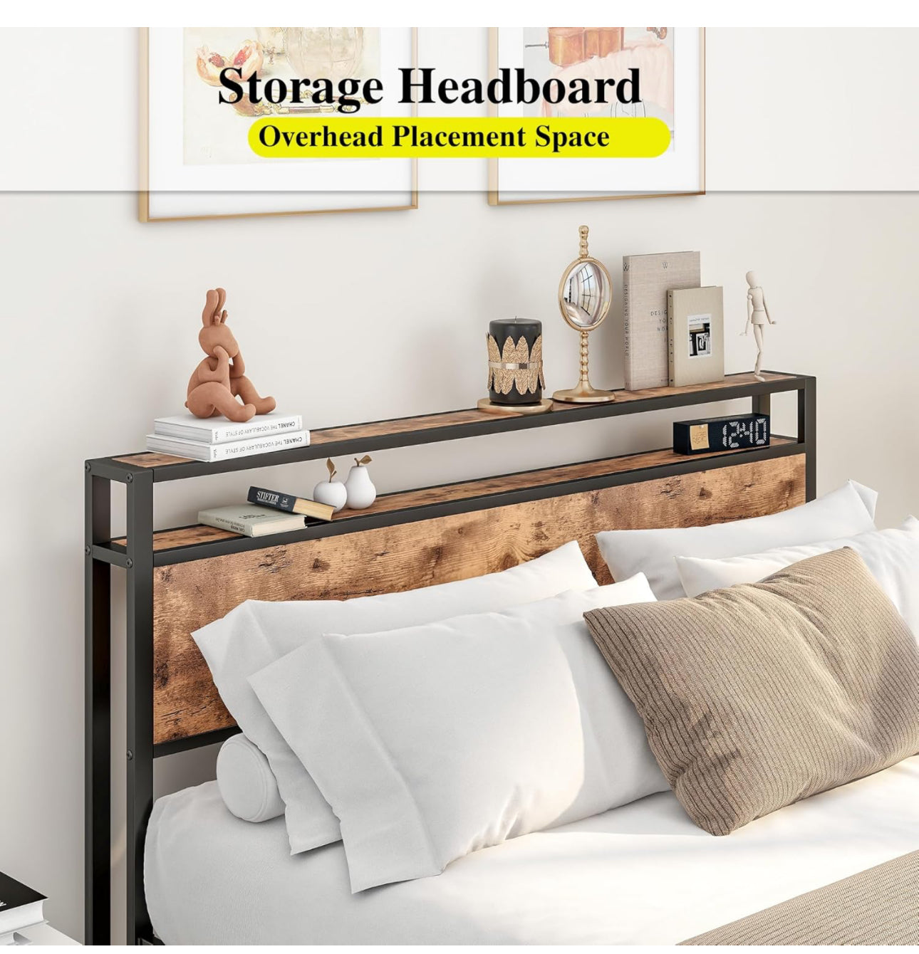 King Size Bed Frame with Storage