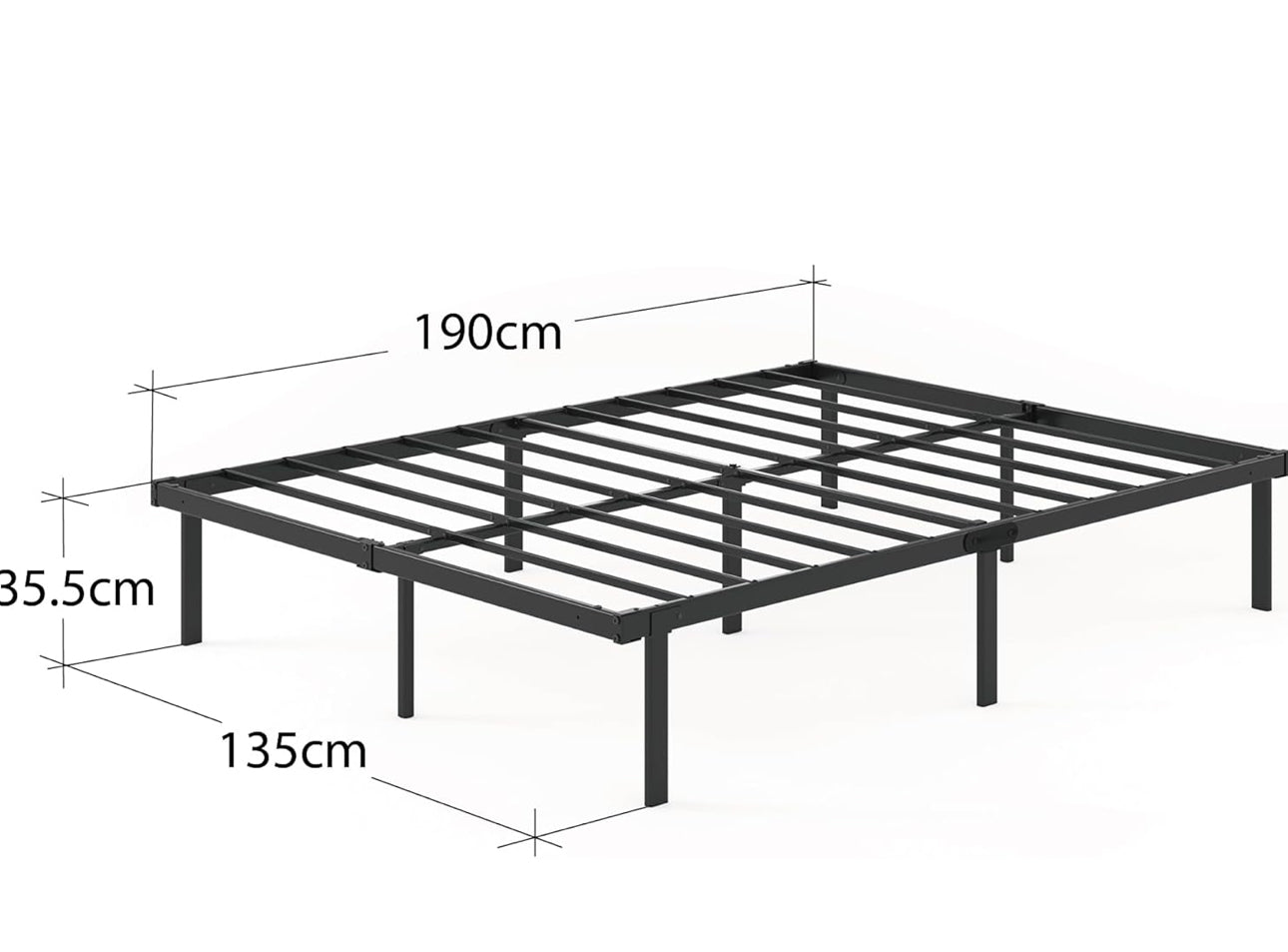Double Bed frame - Bed 135x190 cm