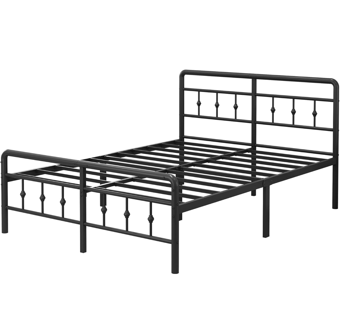 Super King Bed Frame with Victorian Headboard and Footboard