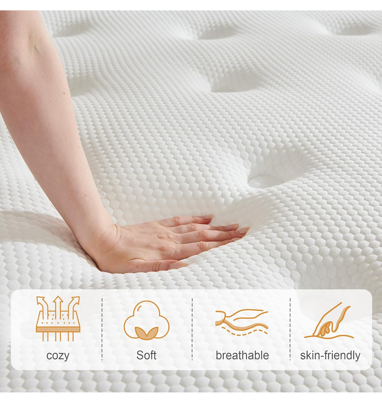 Double Mattress, Hybrid Mattress with 7 Zone Springs