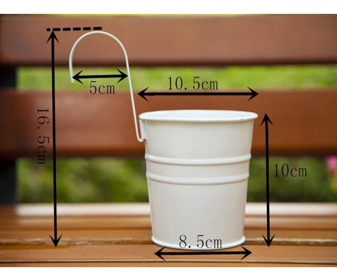 10 Pack Metal Iron Hanging Pots
