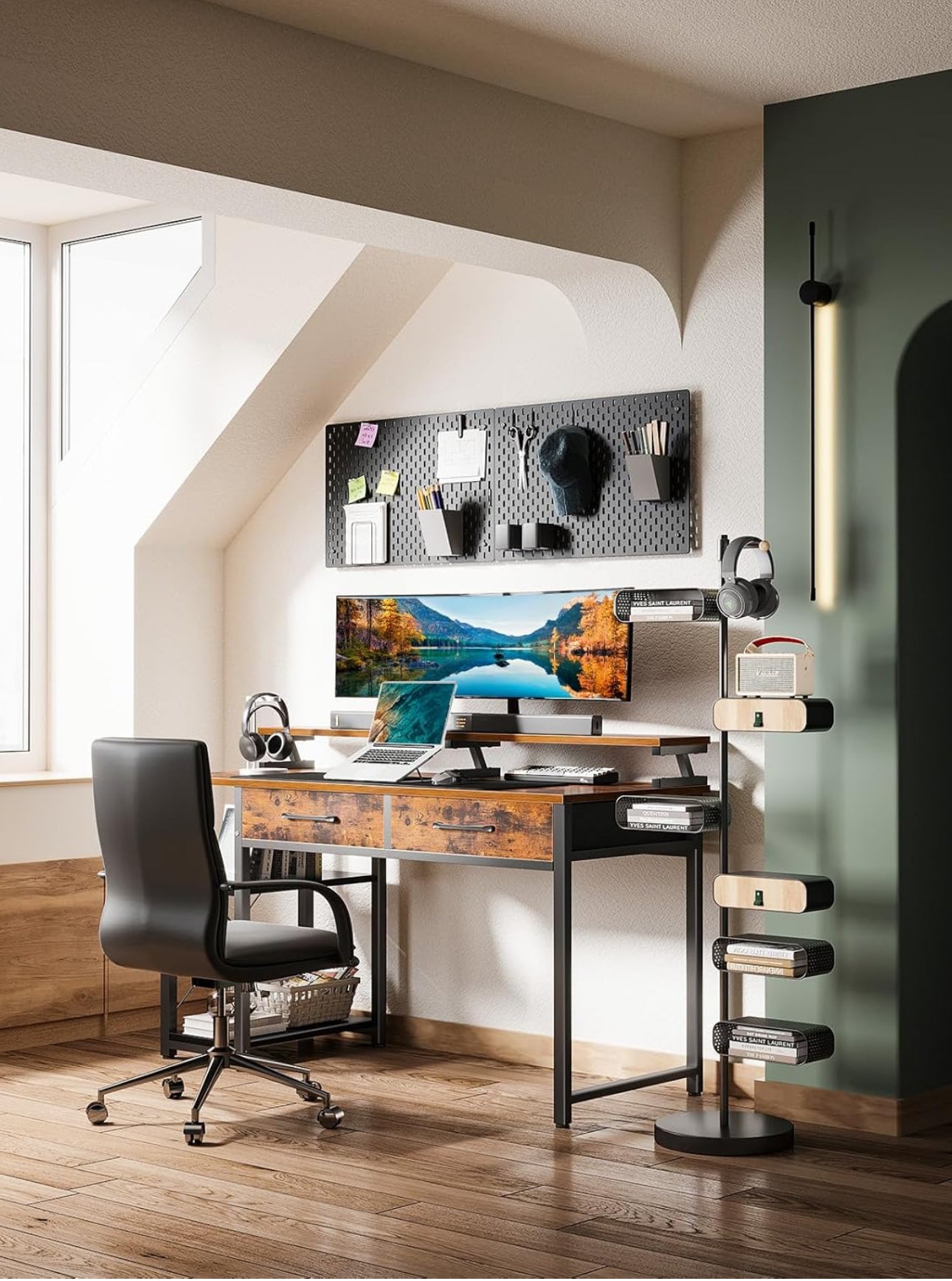 Desk with Drawers 120 x 50 cm
