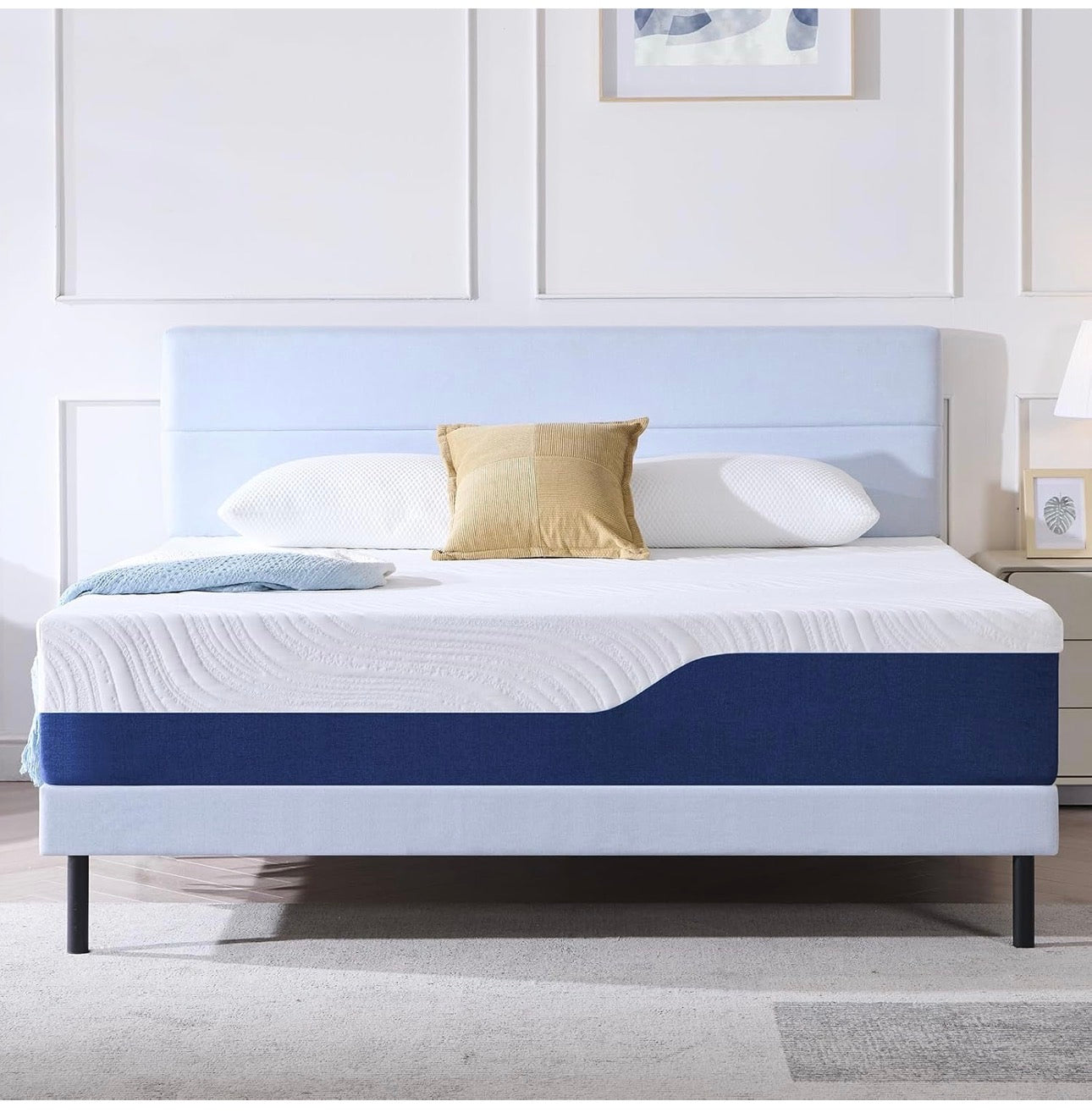 Double Mattress Medium Firm Memory Foam Mattress 135x190x20cm
