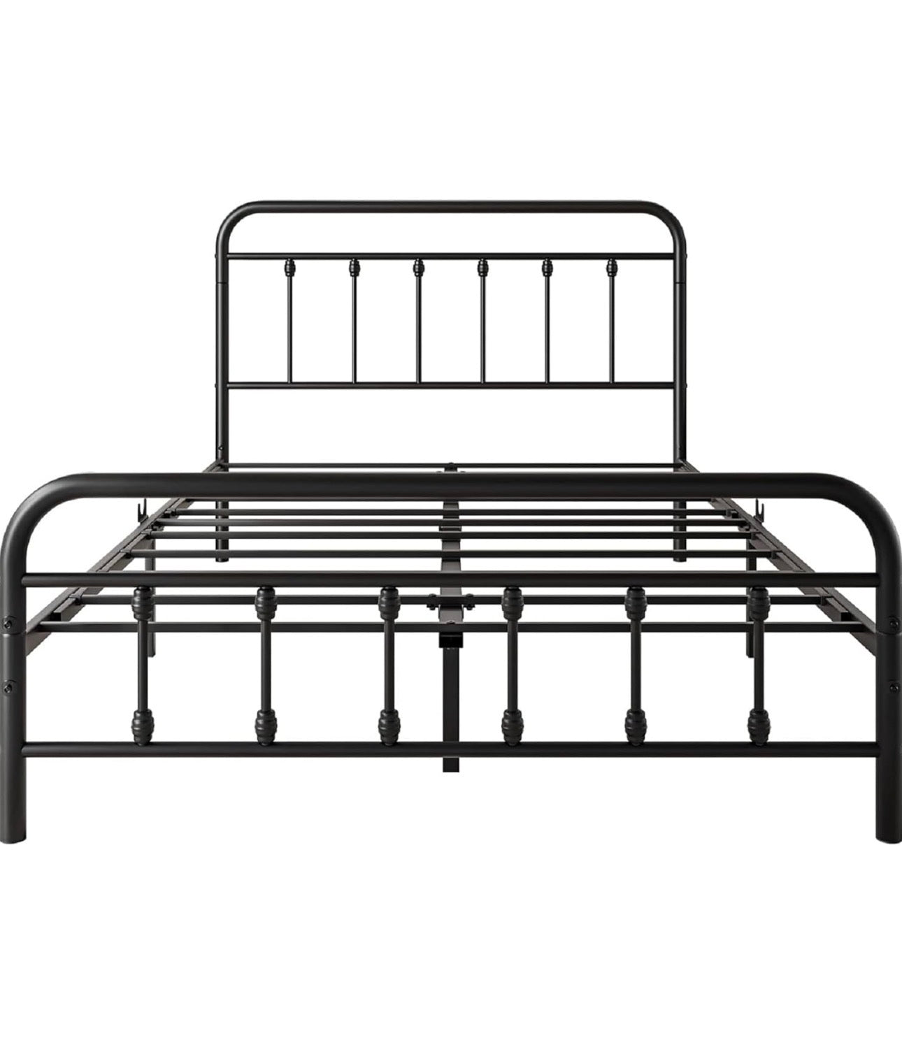 Double Bed Frame with Headboard and Storage Under Bed