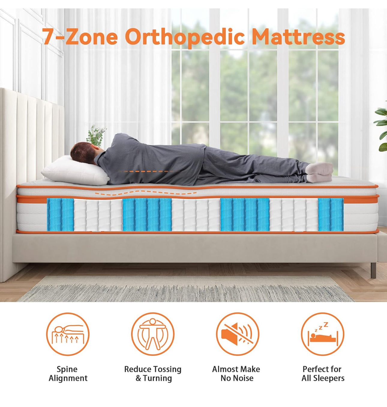 Small Double Mattress 4FT, 10 Inch Gel Memory Foam