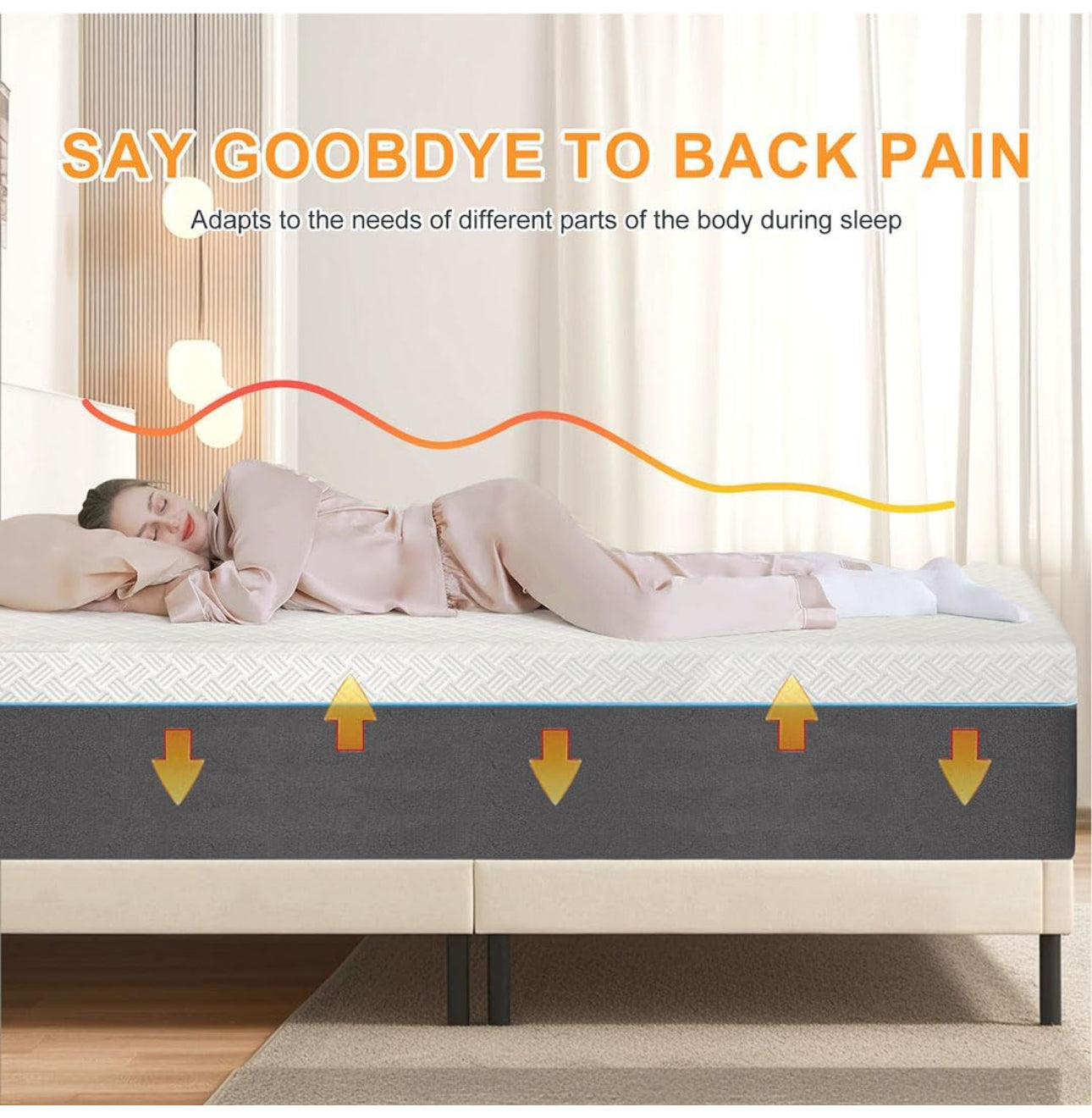 Double Mattress，20CM Memory Foam Mattress Breathable