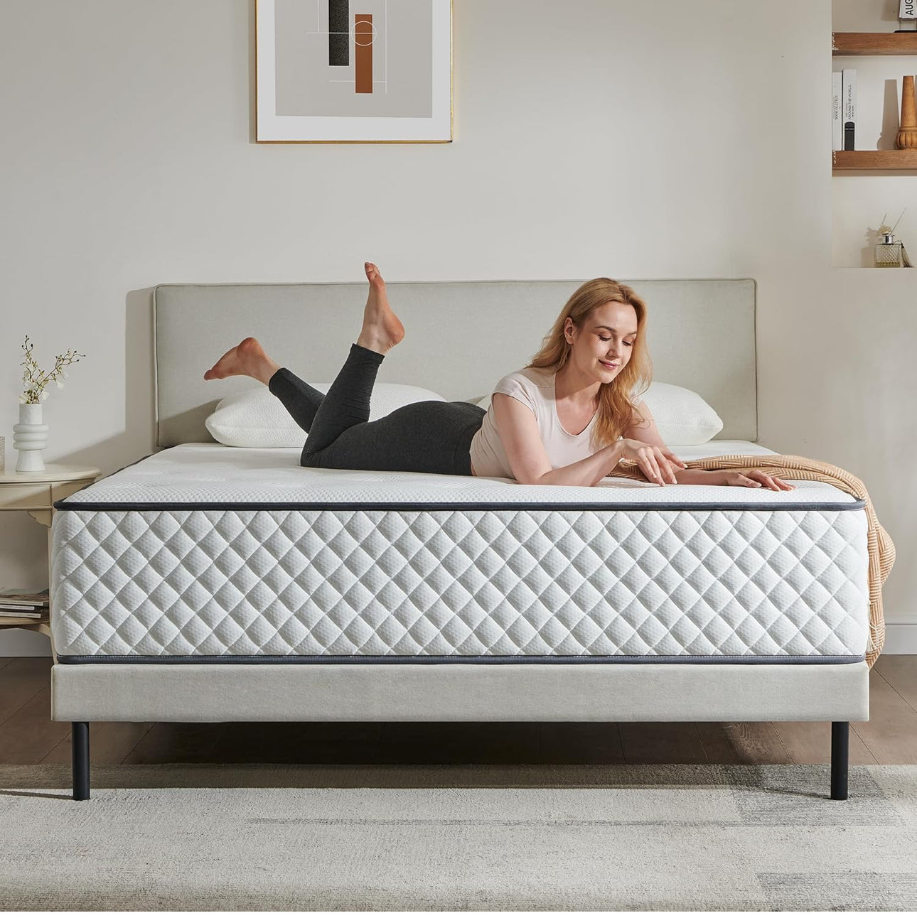 Single Mattress | 7-Zone Hybrid Pocket Spring Medium-Firm Bed Mattress