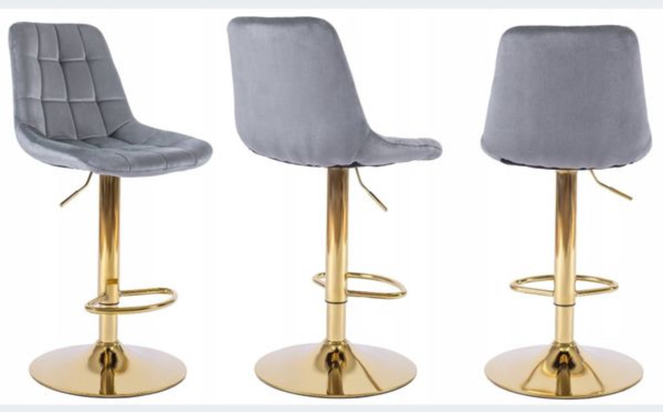 Set of 2 stools  shades of gray