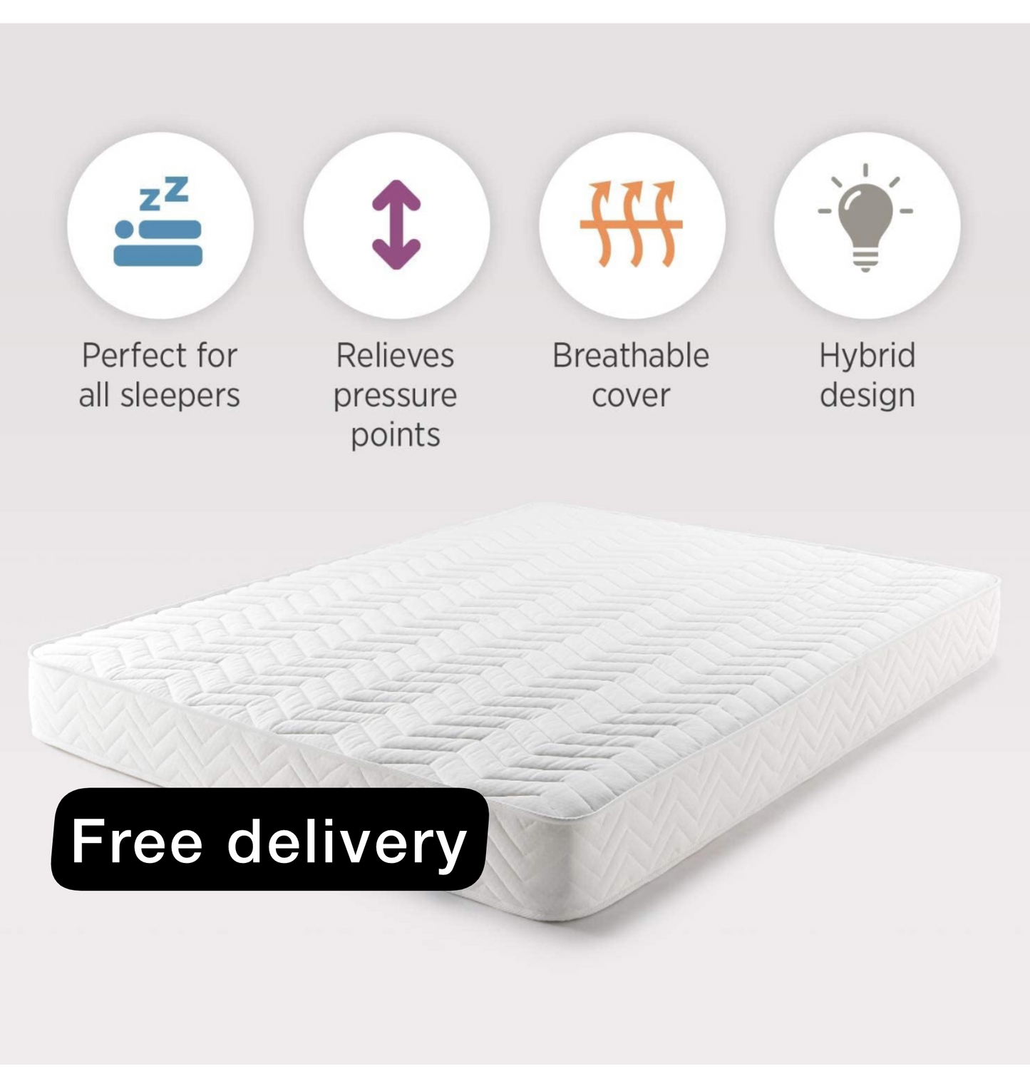 King Size Mattress, Memory Foam & Coil