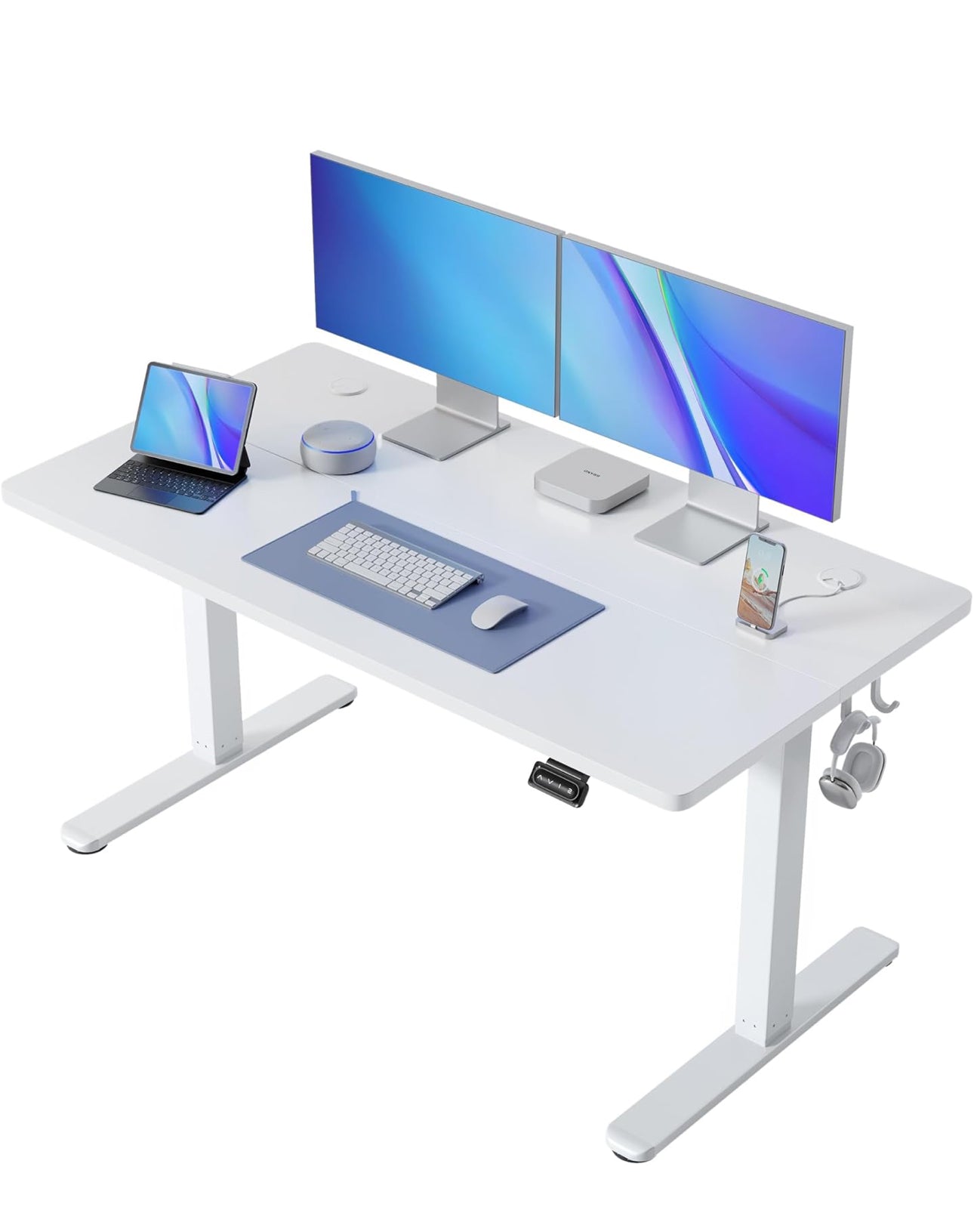 Electric Height Adjustable Standing Desk, 60x140cm