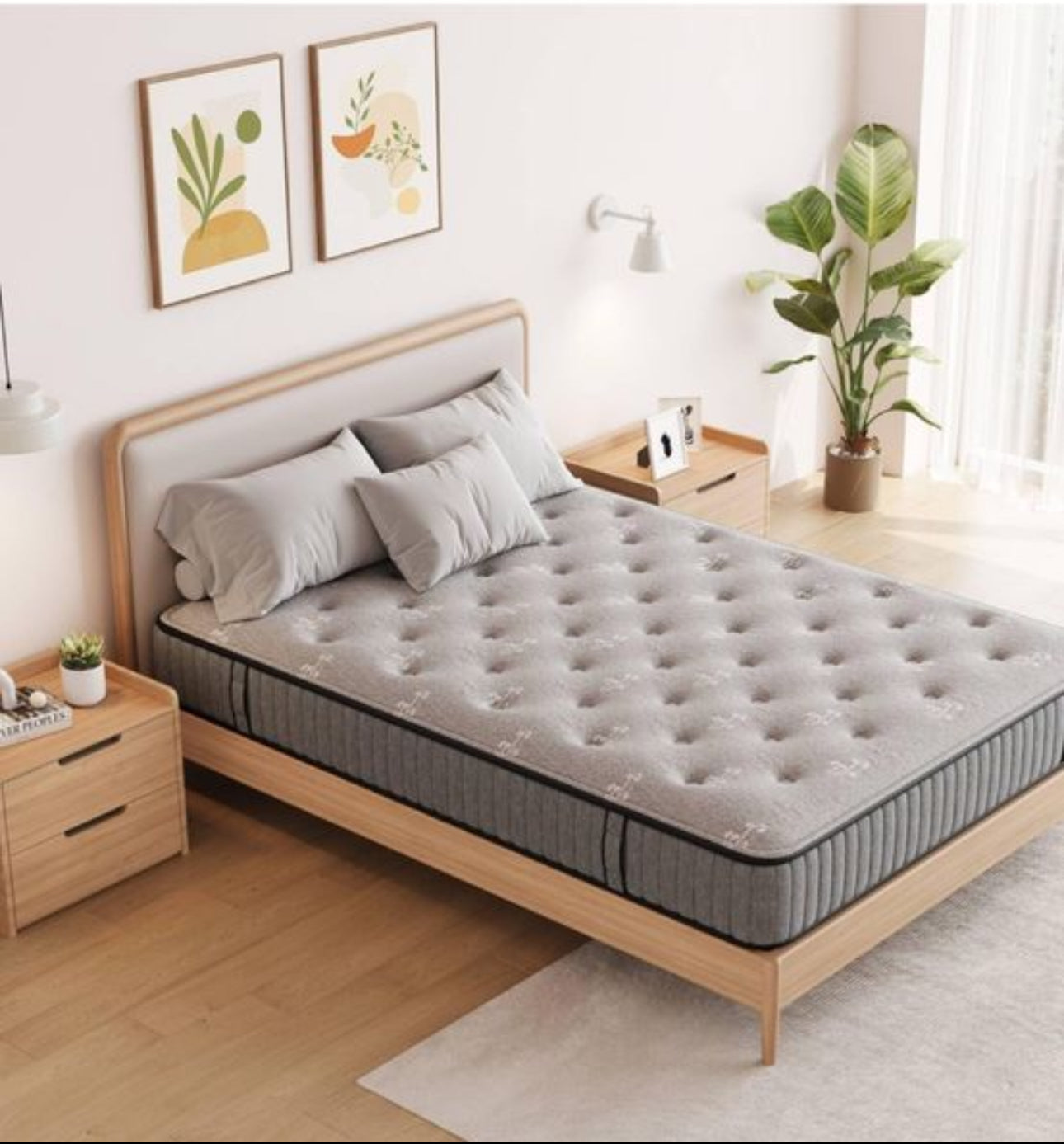 King Mattress 5FT, Gel Memory Foam 7 Zone Pocket