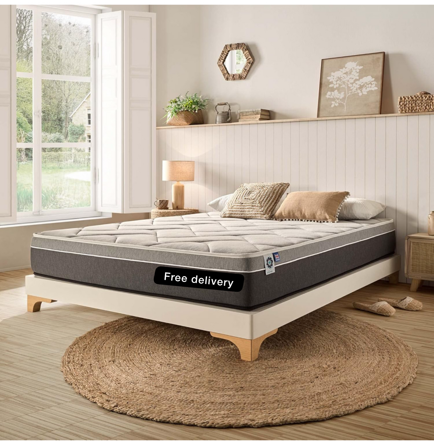 5ft King Size Mattress Extra Firm Memory Foam 11.8 Inch Deep