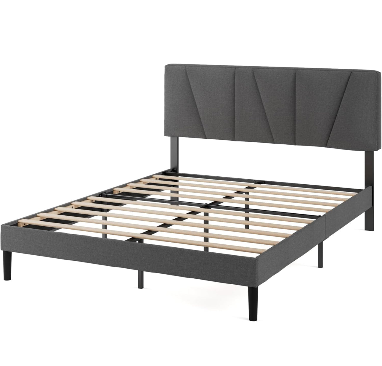 Double Bed Frame – Bed 135 x 190 cm – 30cm Height – Upholstered platform