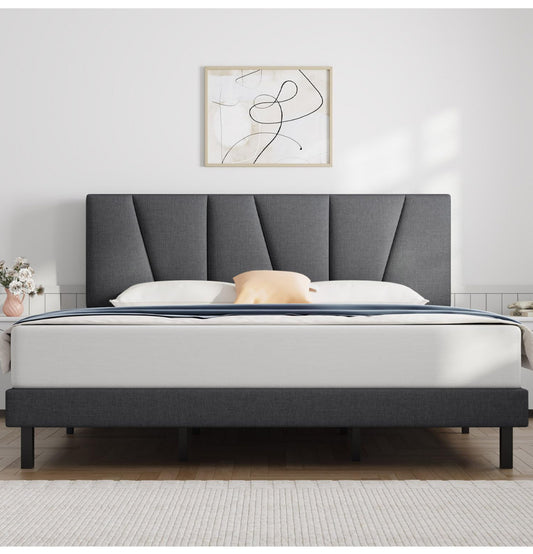 King Size Bed Frame Upholstered