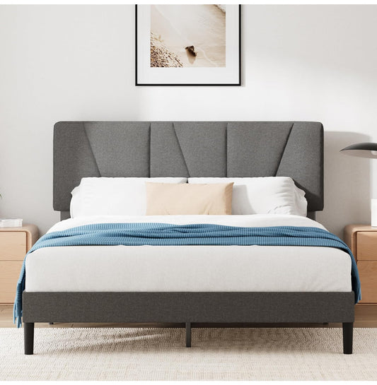 Double Bed Frame – Bed 135 x 190 cm – 30cm Height – Upholstered platform