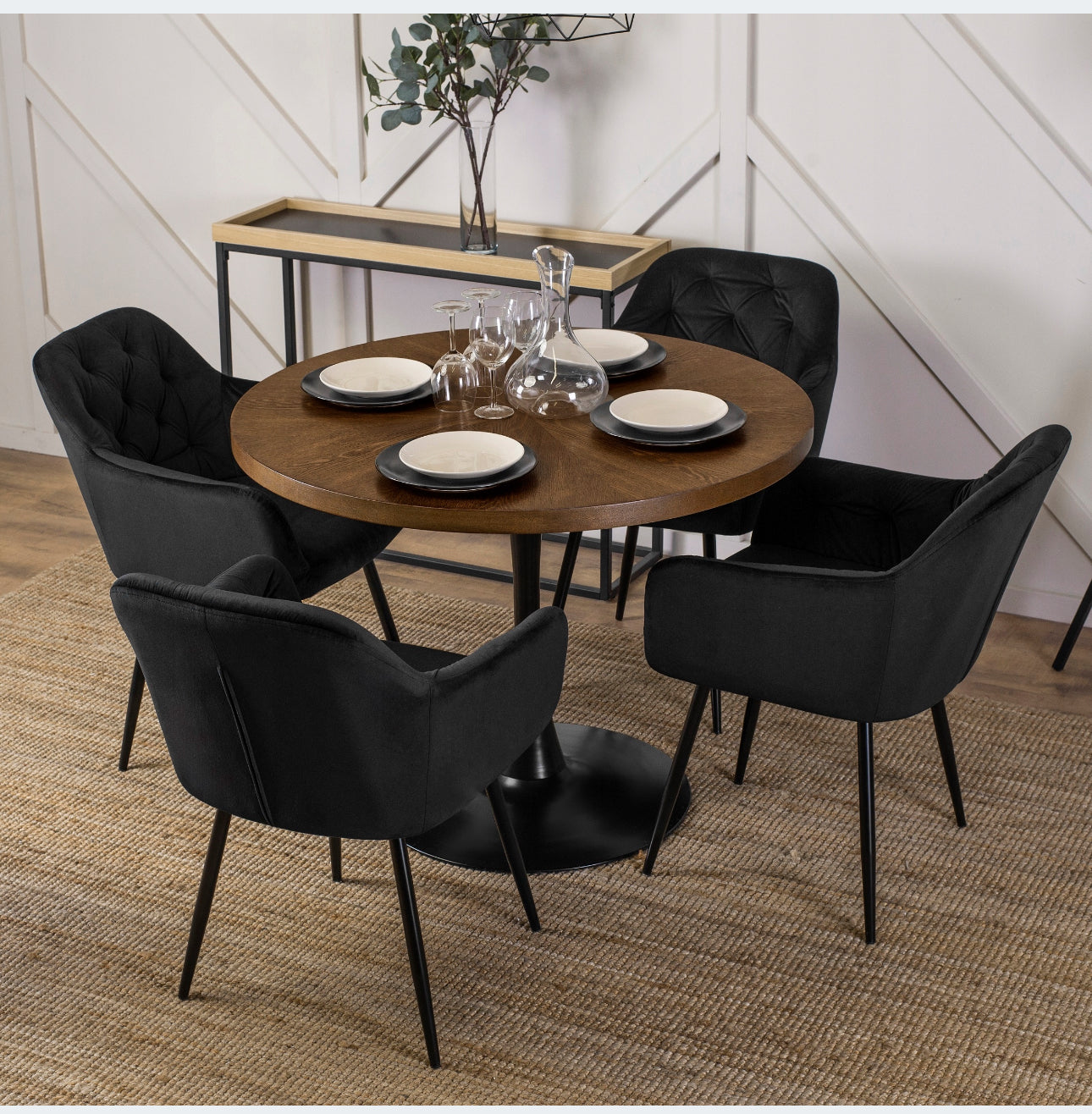 Modern Round Table for the Dining Room