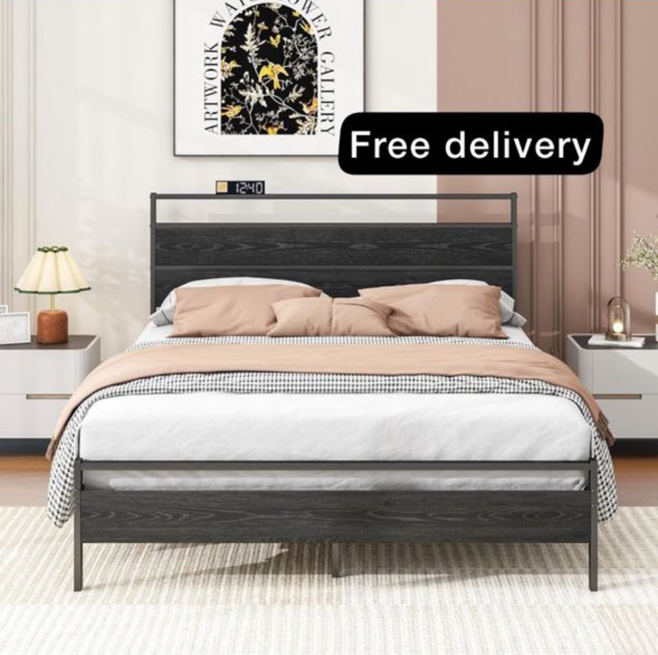 King Size Bed Frame with Storage