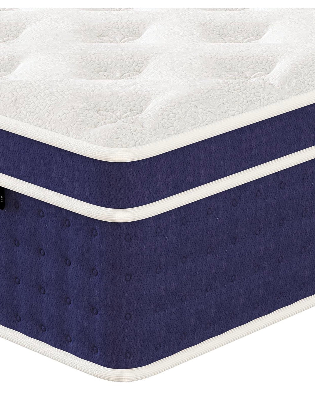 Double Mattresses 36cm, 14 Inch Innerspring Hybrid Mattress 4FT6 with Breathable Foam and Pocket Spring For Cool Comfort Sleep, Medium Firm, Plush Feel, Double Mattress(135 * 190 * 36cm)