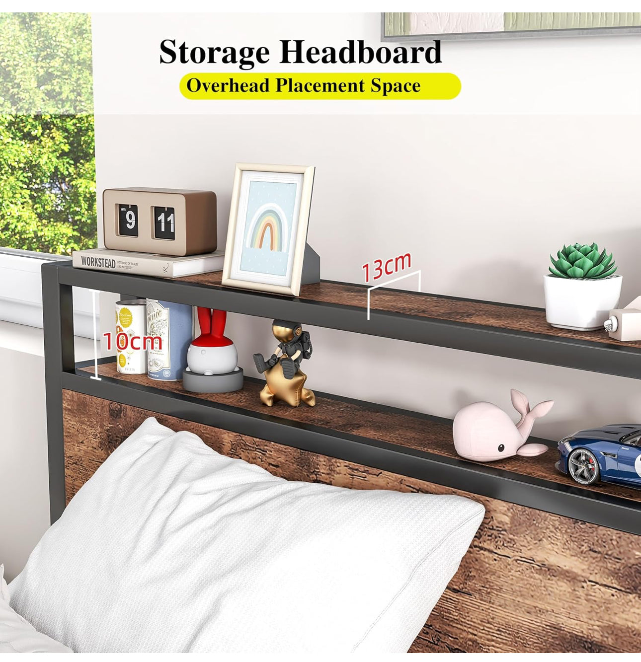 Single Bed Frame with Storage