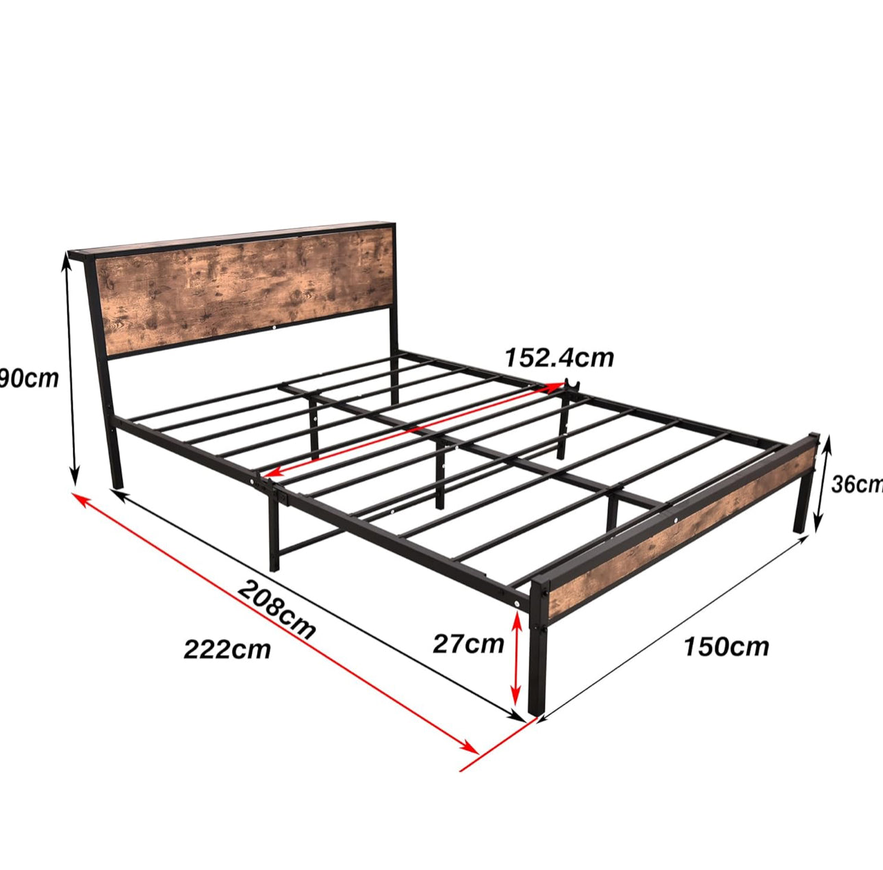 King Size Bed Frame Metal