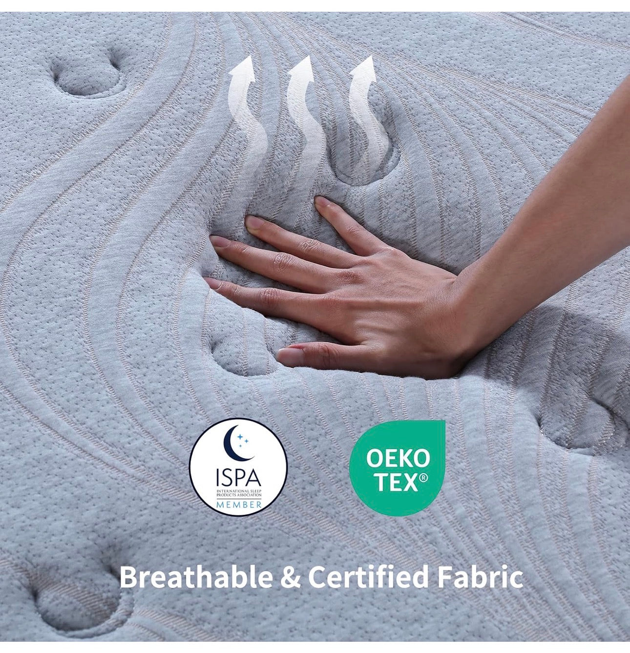 4FT6 Double Mattress,135x190x28cm Hybrid Pocket Sprung, Med Firm
7 Zone Pocket Springs, breathable cover, strong edge support, motion isolation, comfort foam layer