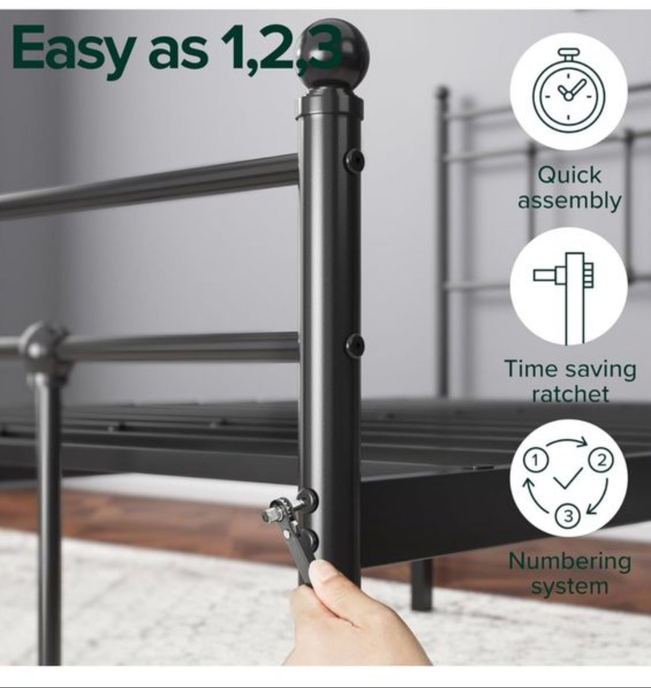 King Size Bed Frame - Bed 150x200 cm