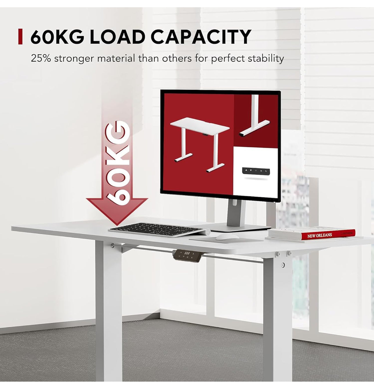 110 * 54 cmElectric Standing Desk ONE PIECE