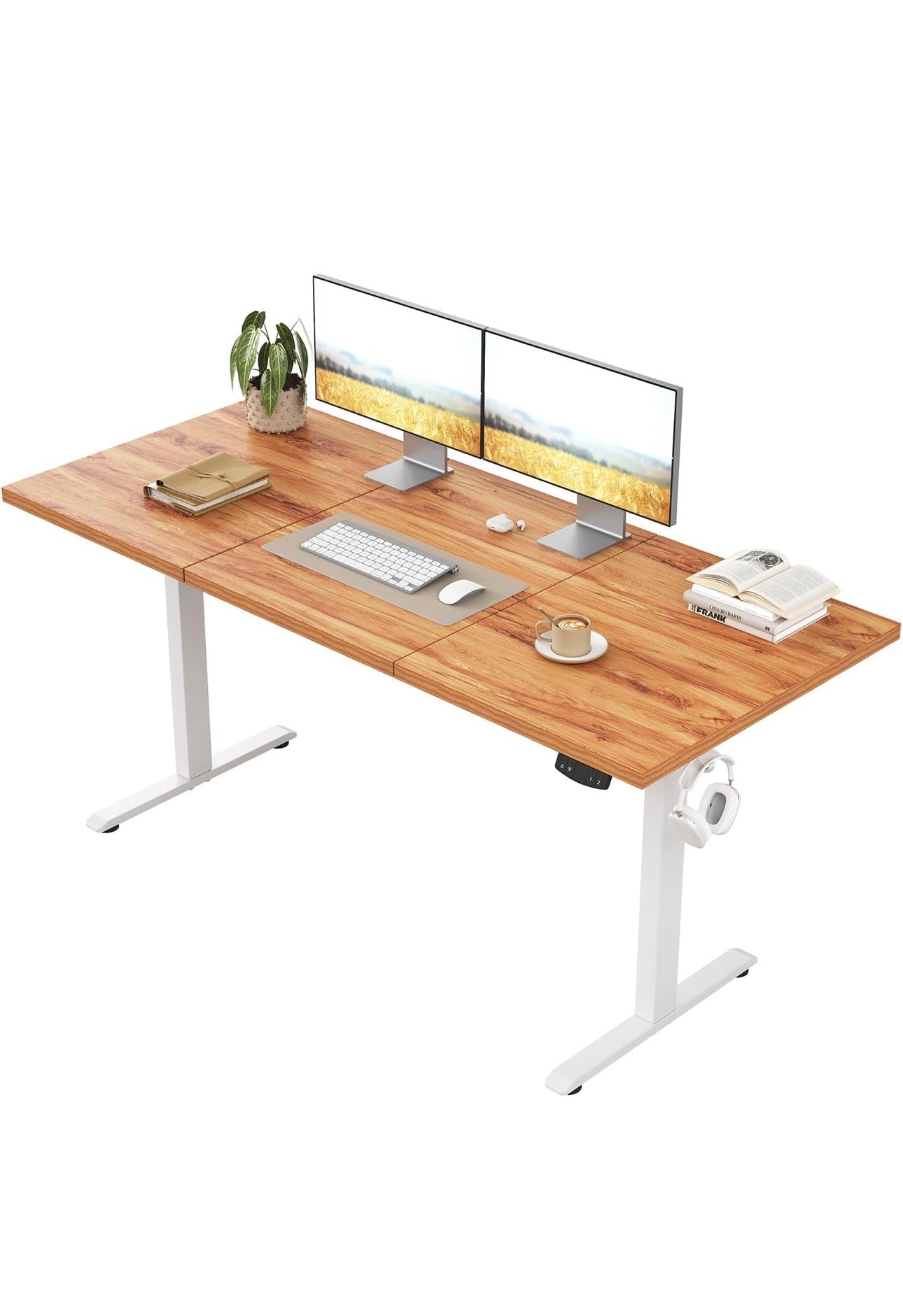 Standing Desk, 120 x 60 cm, Light Brown
