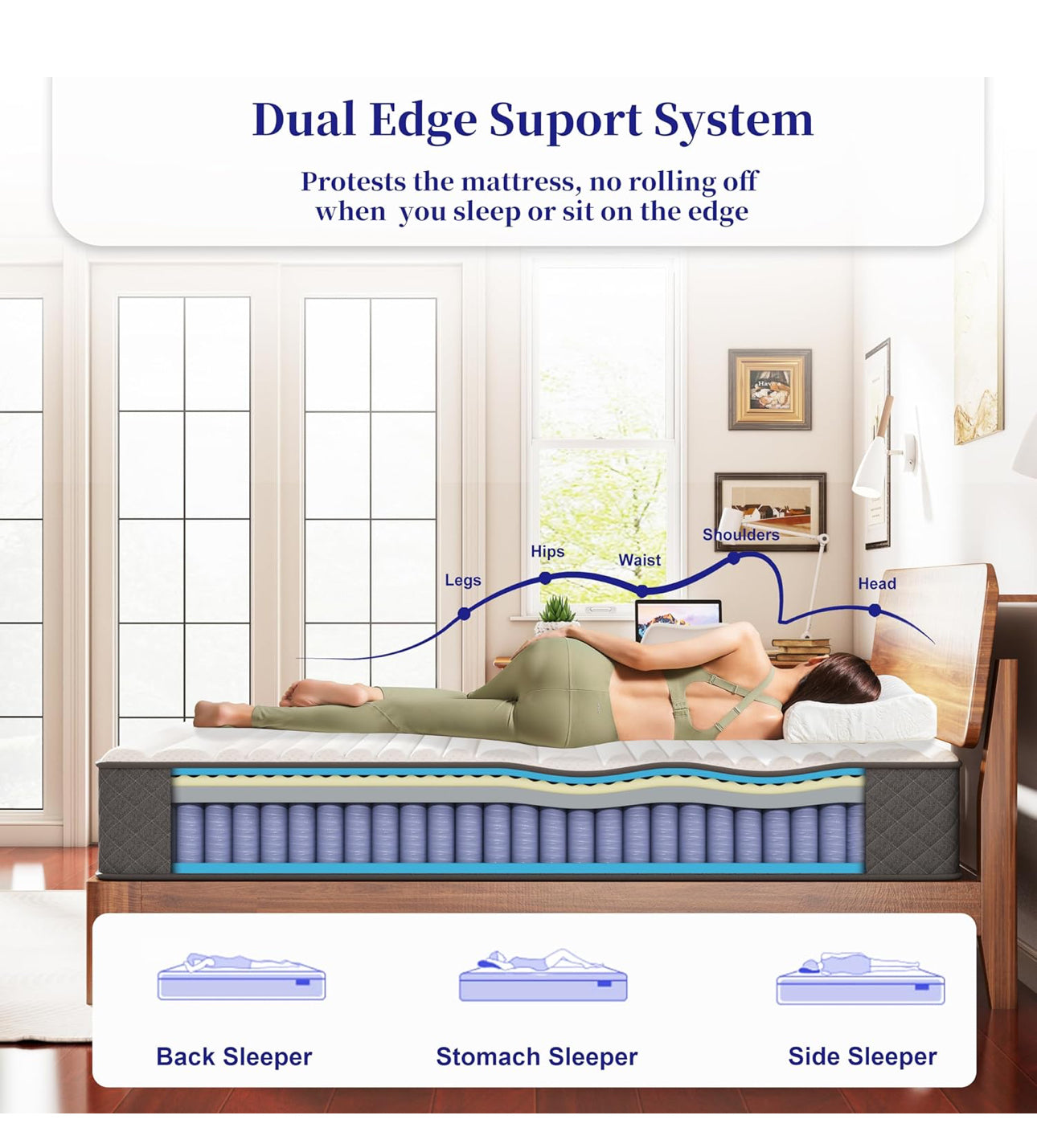 10 Inch Small Double Mattress Medium Firm