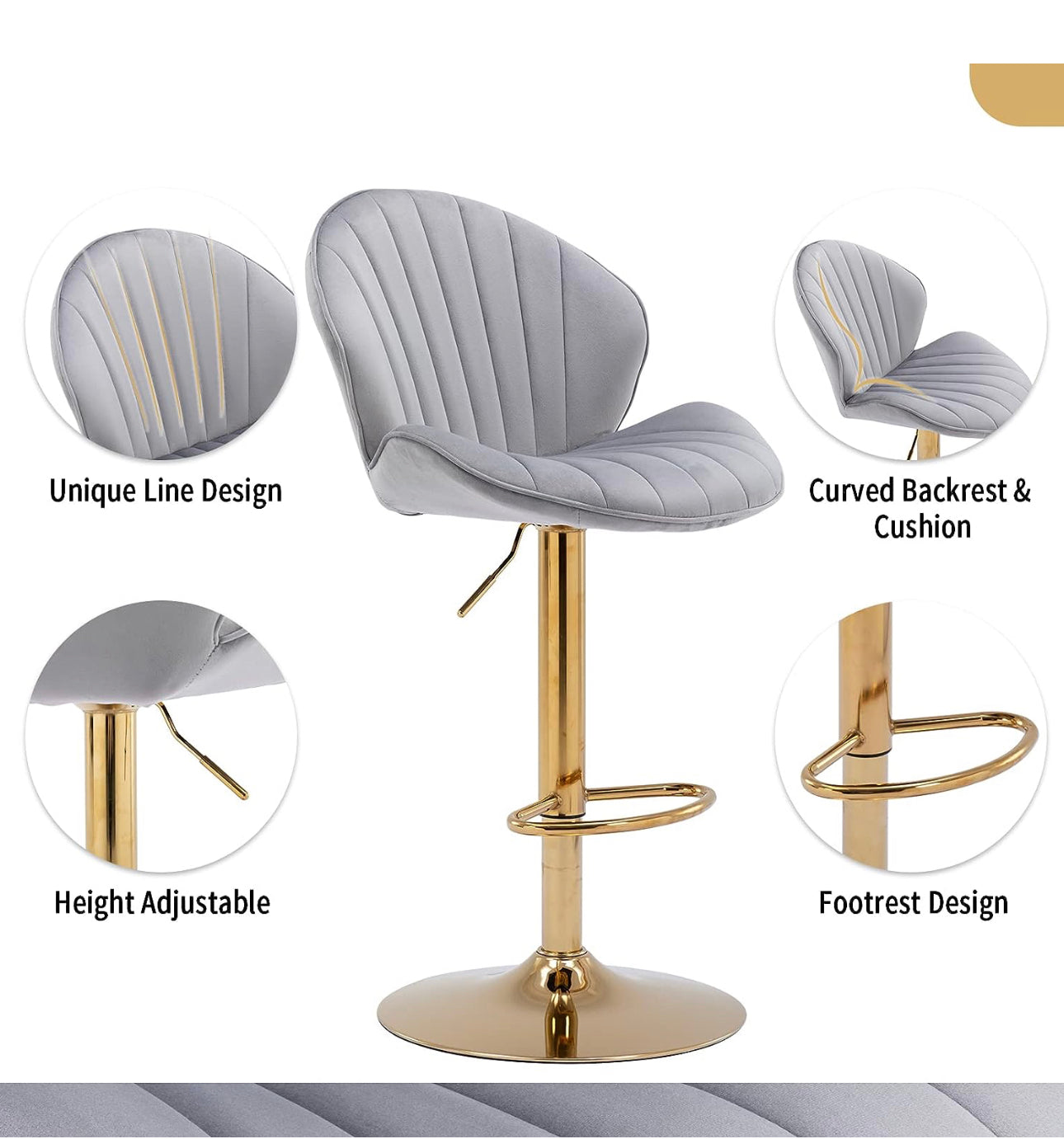 Velvet Bar Stools