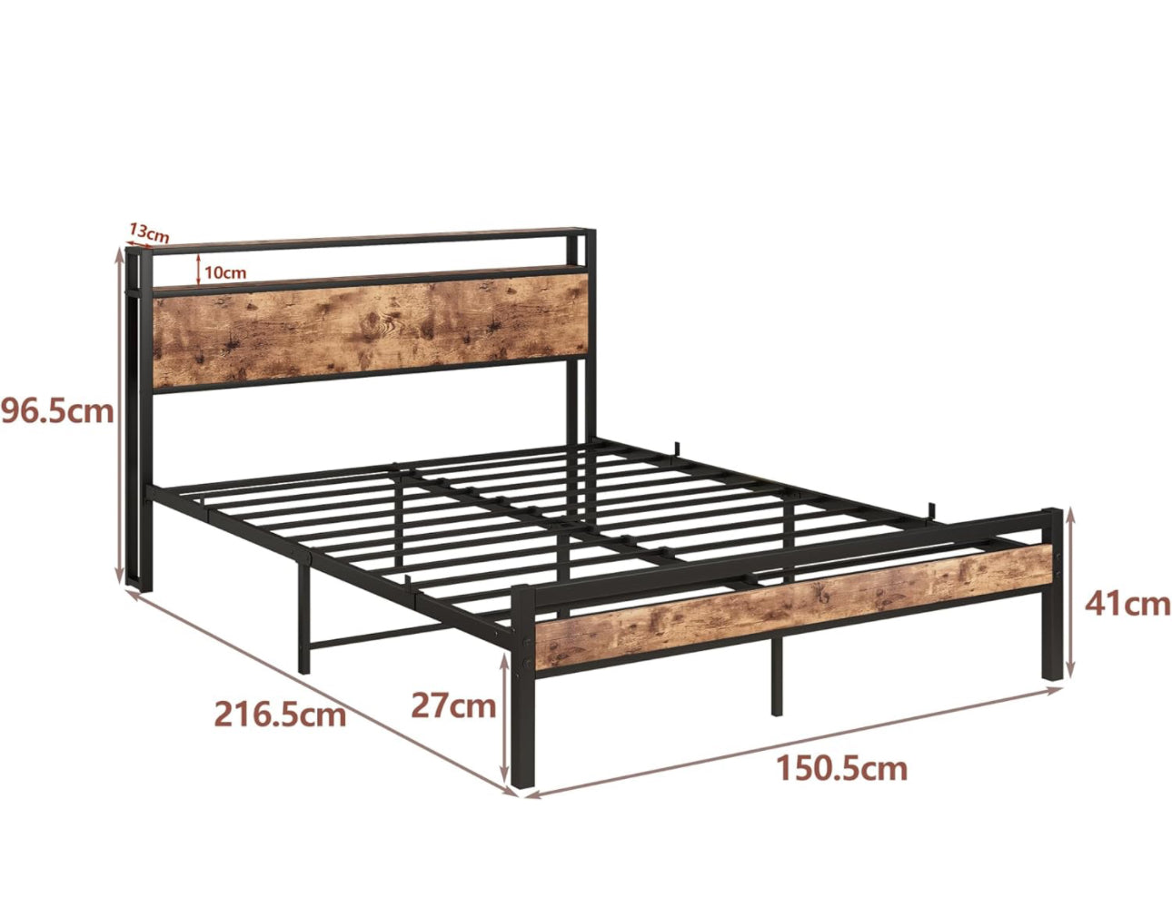 King Size Bed Frame with Storage