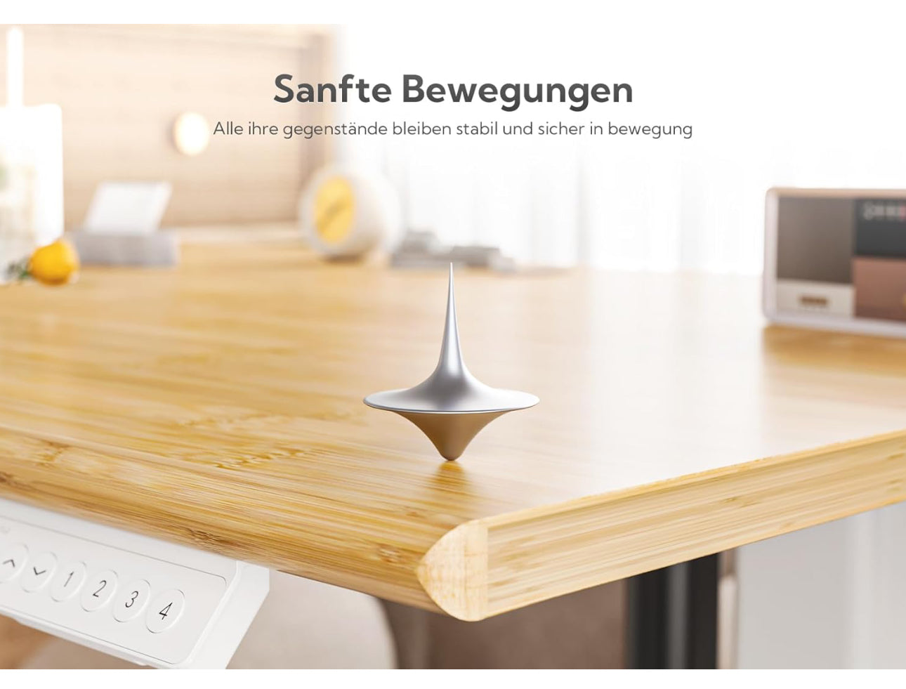Bamboo Electric Standing Desk