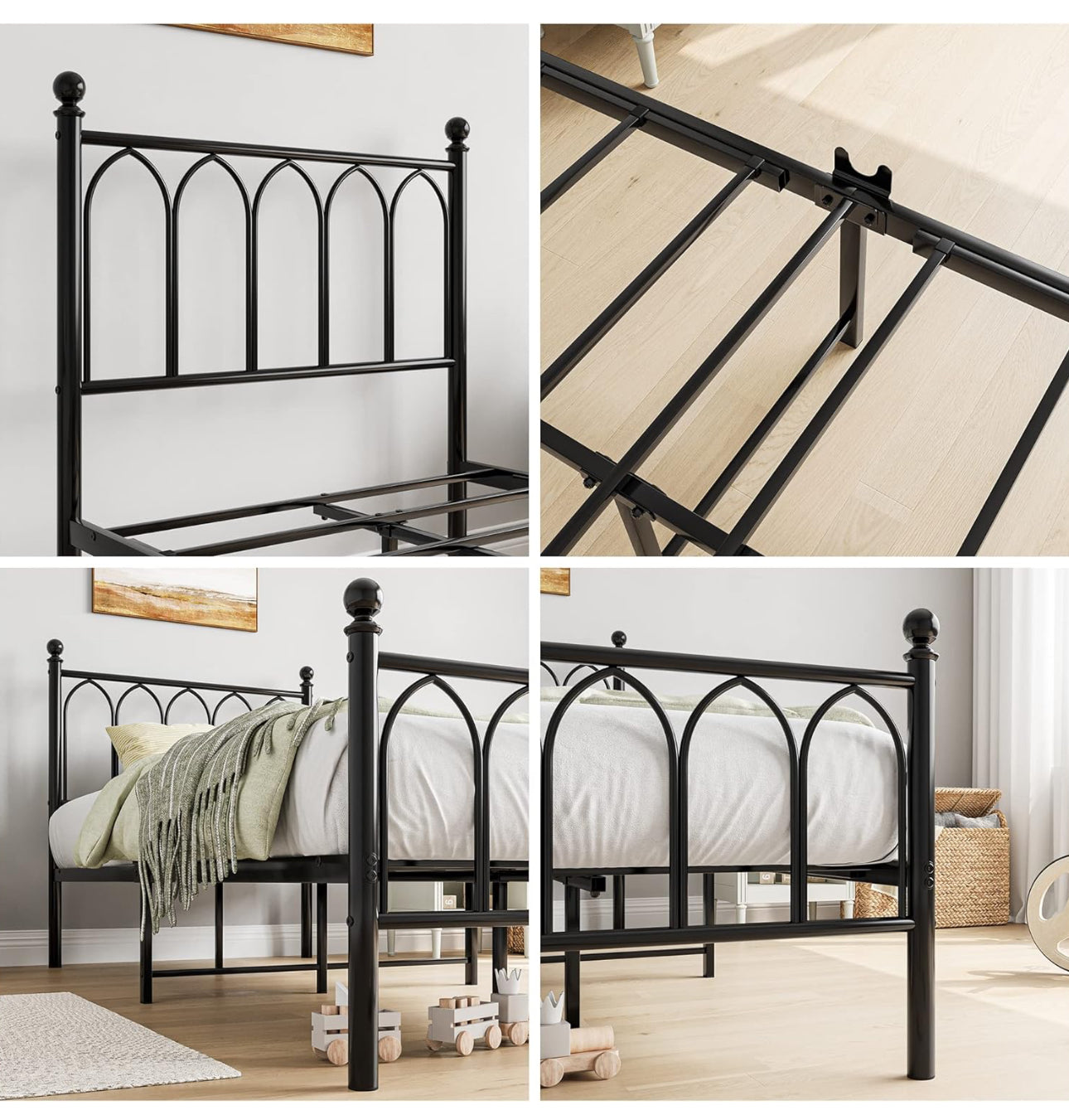 3ft Single Metal Bed