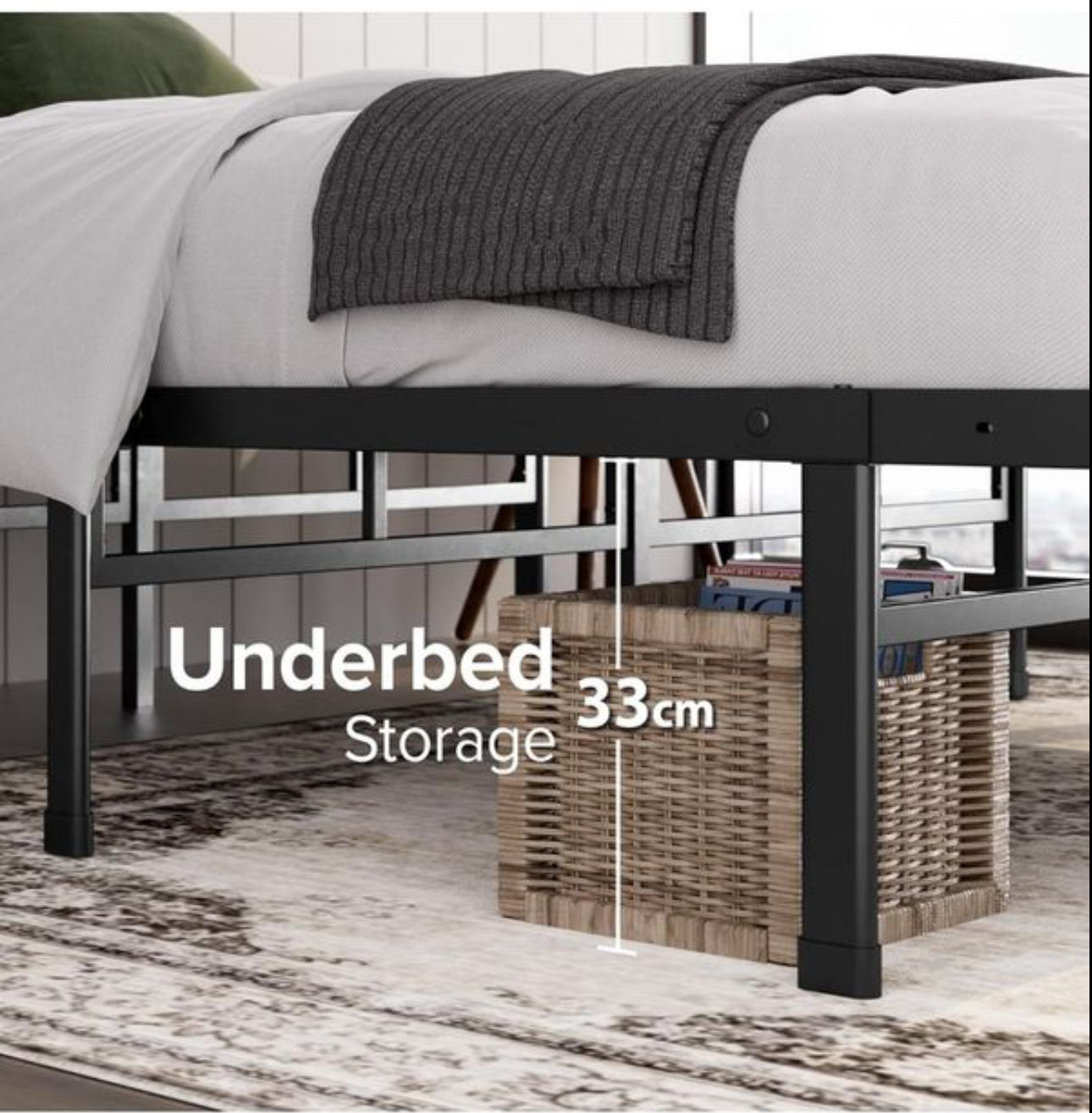 Double Bed frame - Bed 135x190 cm