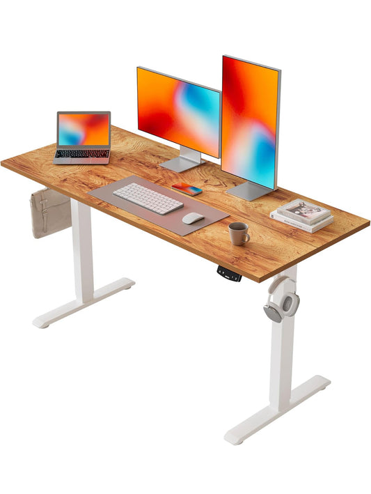 Electric Standing Desk, 120 x 60 cm Height Adjustable