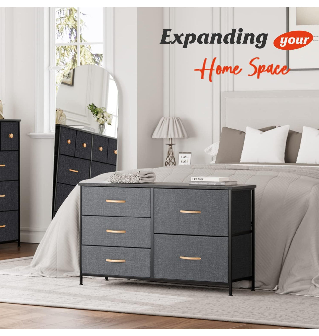 Dresser for Bedroom with 5 Drawers