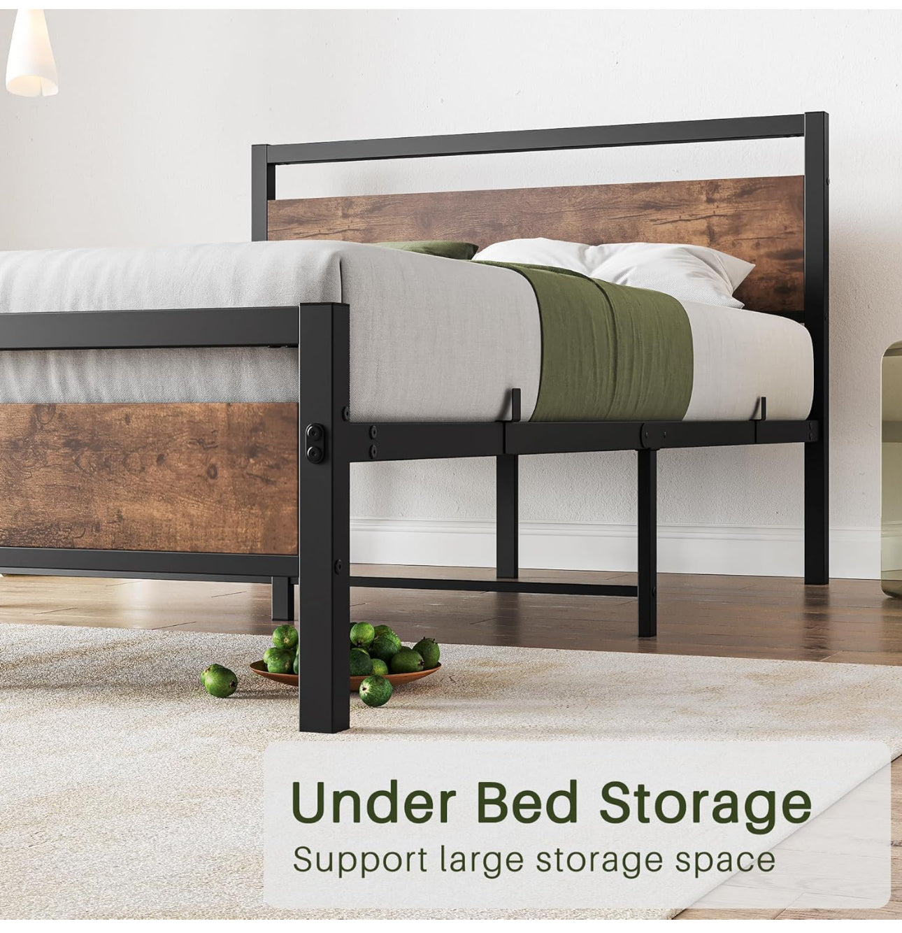 King Size with Wooden Headboard