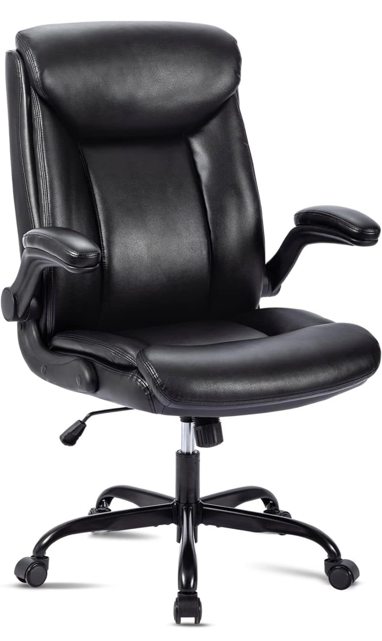 Executive Office Chair Swivel Work Chair Computer Desk Chair with Flip-up Armres